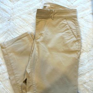The Loft tan colored chinos New